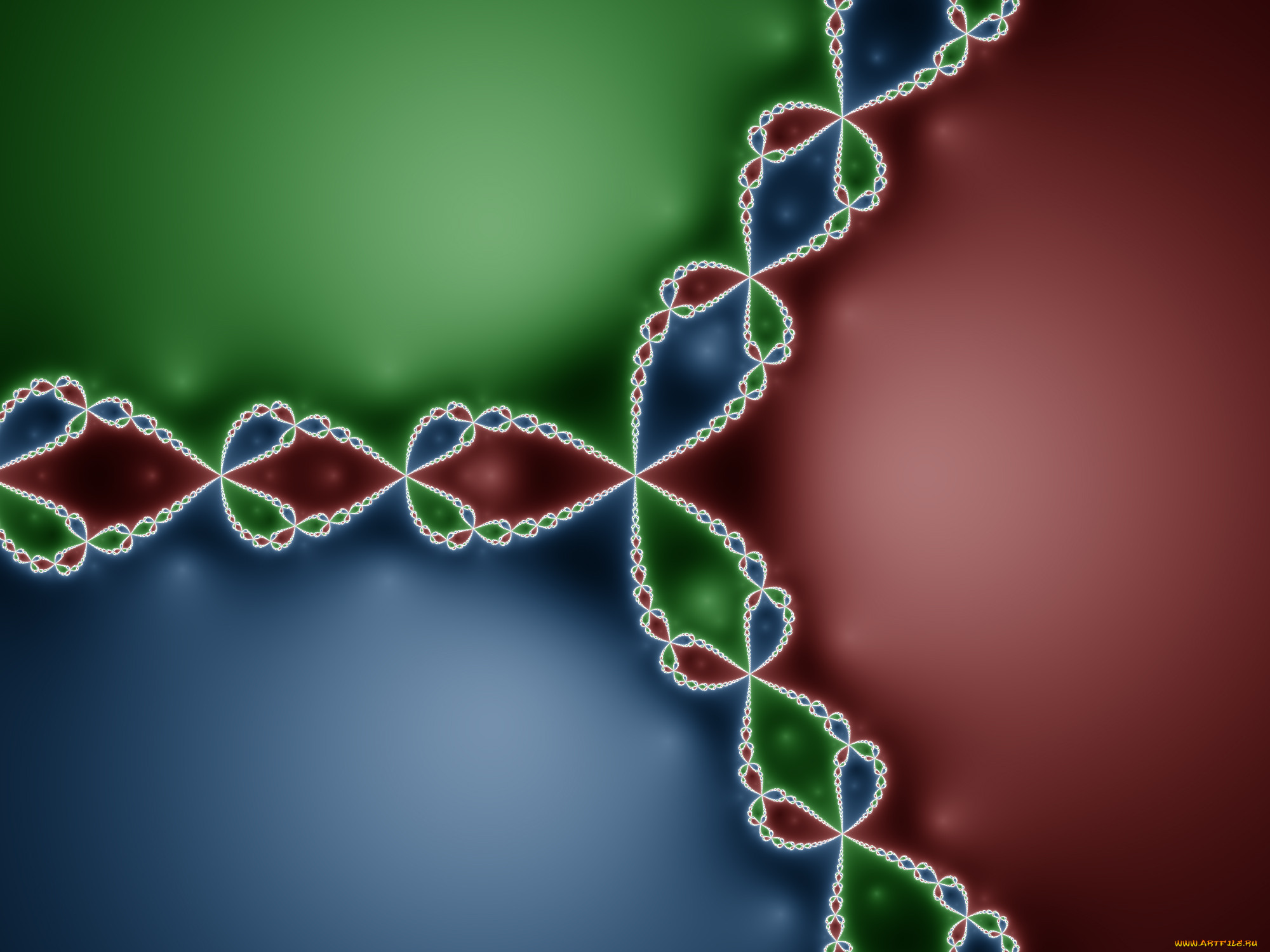 red green and blue fractal, 3 ,  , fractal, 3, 